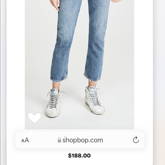 Agolde Riley High Rise Straight Crop Denim - Picture 2 of 2